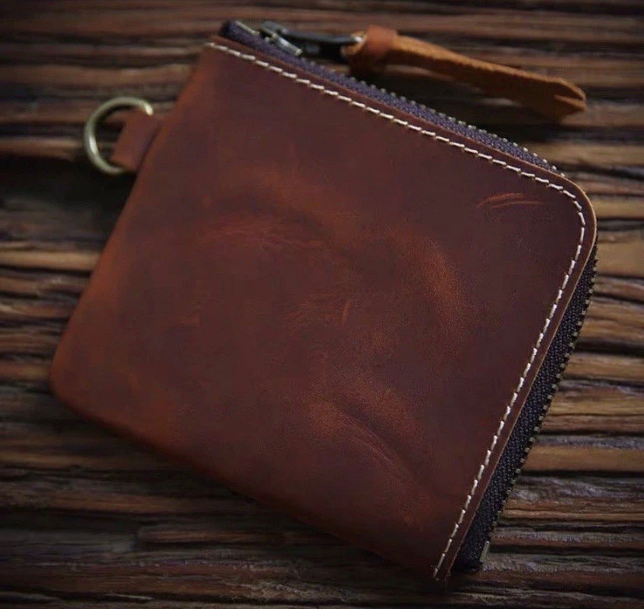 Code & Copper Full Grain Leather
Zip Wallet | Coin Card Holder | 6
Colors