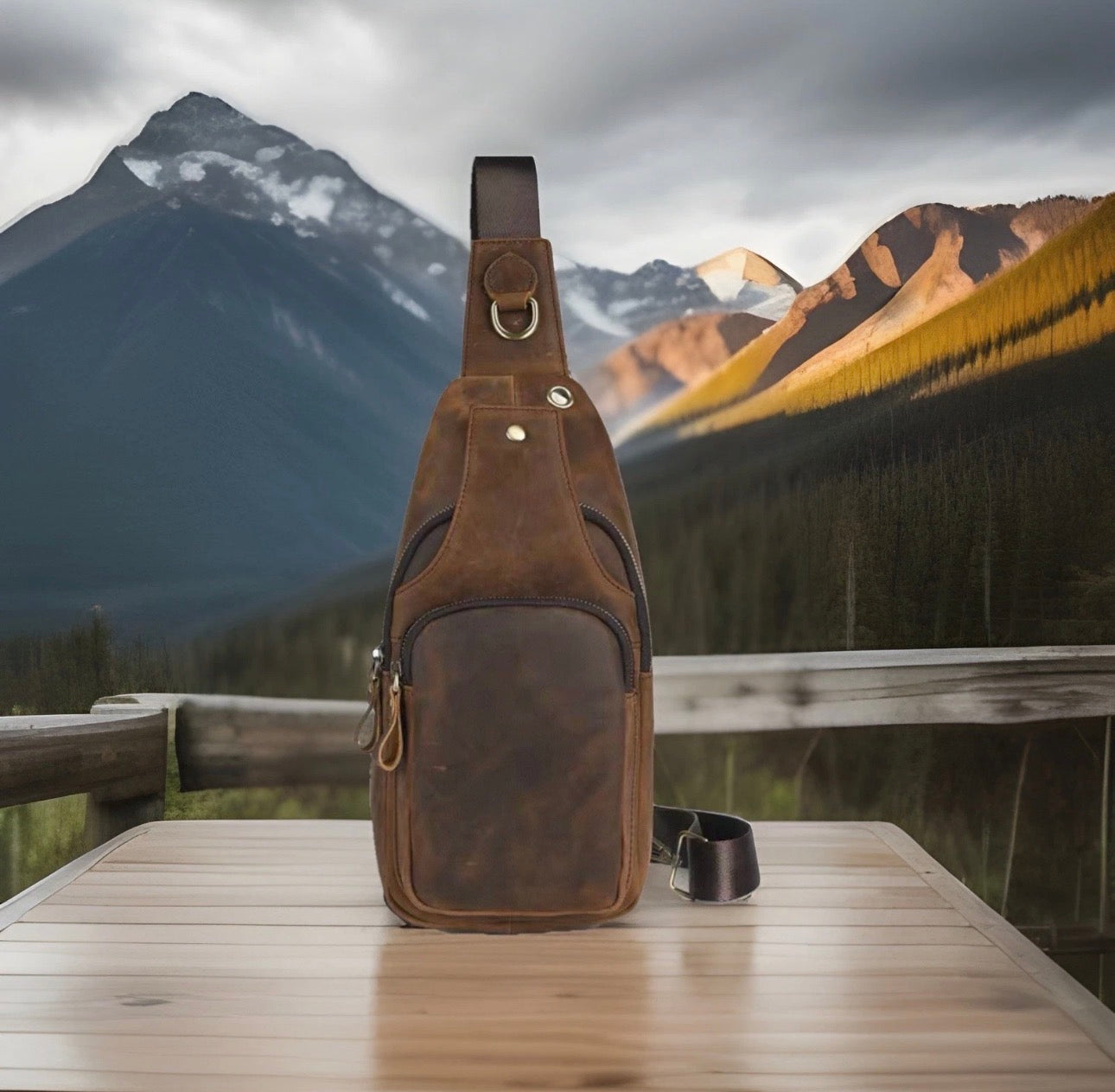 Code & Copper – Ranger Leather Crossbody Sling Pack